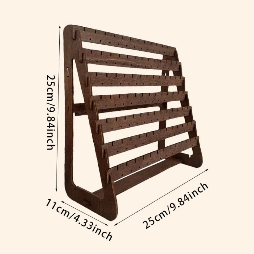 Multi-Tier Plywood Earring Display Rack & Organizer Holder Stand(brown)